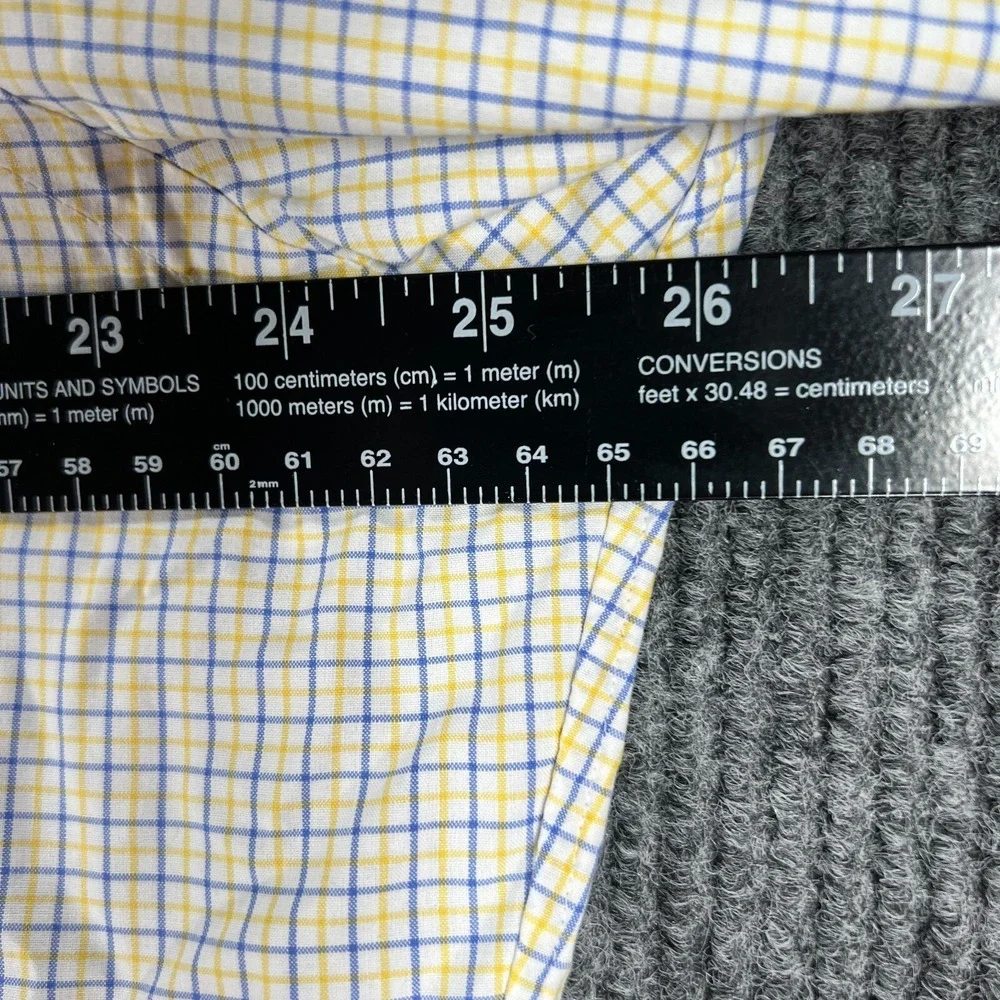 Polo Ralph Lauren Shirt Mens 17 White Check Long Sleeve Button Up Regent Fit